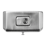 Dolphy 1000ml Manual Stainless Steel Soap Dispenser – Silver, Wall Mounted, Multi-Liquid Compatible for Bathrooms, Kitchens & Commercial Use