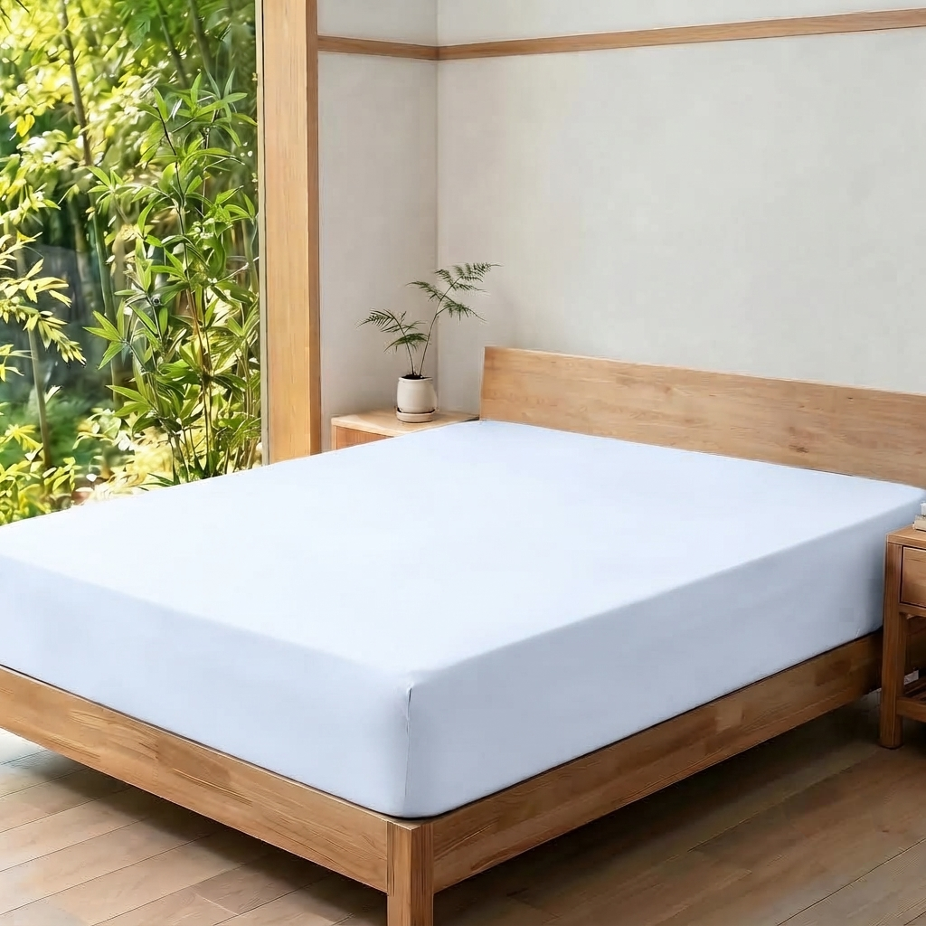 LinenCart Brushed Microfibre Fitted Sheet Set White.