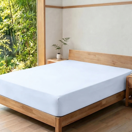 LinenCart Brushed Microfibre Fitted Sheet Set White.