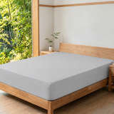 LinenCart Brushed Microfibre Fitted Sheet Set Grey.