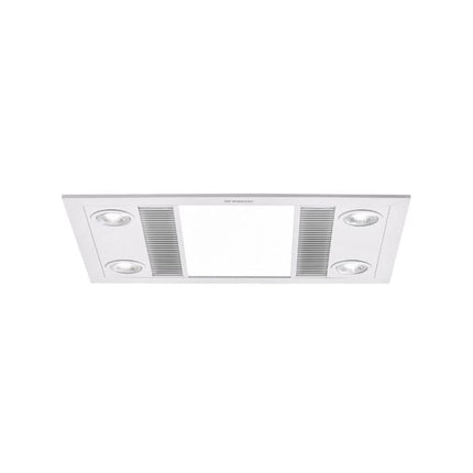 Martec 40W Linear 3-In-1 Bathroom Heater Exhaust Fan And LED