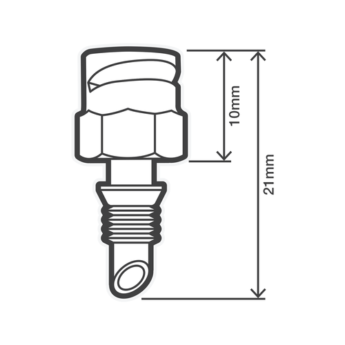Holman 1 / 4 Circle Brass Micro Spray