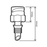 Holman 1 / 4 Circle Brass Micro Spray