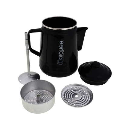 Marquee Black Enamel Coffee Maker