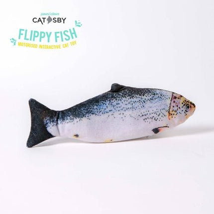 Paws & Claws 28.5 x 8cm Assorted Catsby Flippy Fish Cat Toy