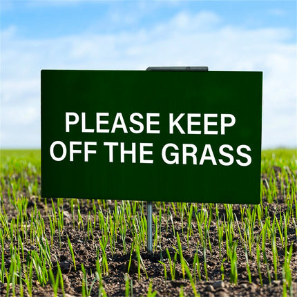 Sandleford 210mm Keep Off The Grass Sign