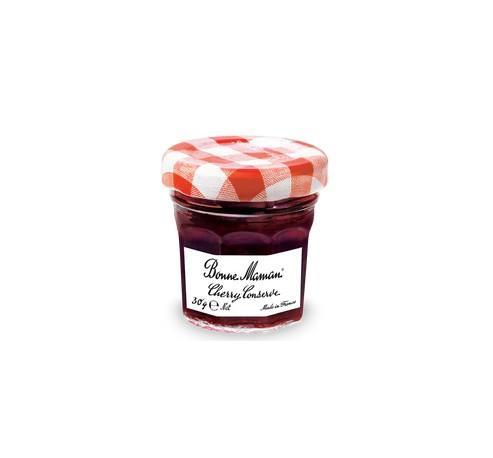 Bonne Maman cherry jam 30g mini glass jar