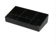 Black 5 compartment sachet holder