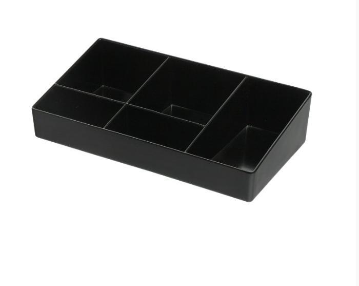 Black 5 compartment sachet holder