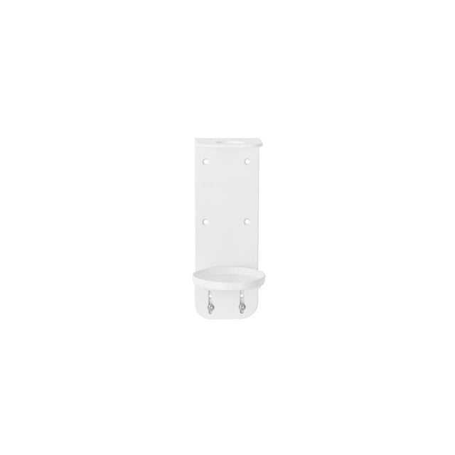 Matte white single wall bracket for one 500ml hand pump