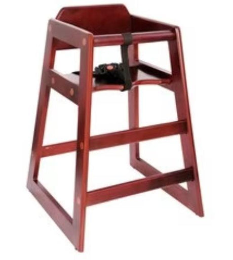 Chef Inox wooden high chair in mahogany