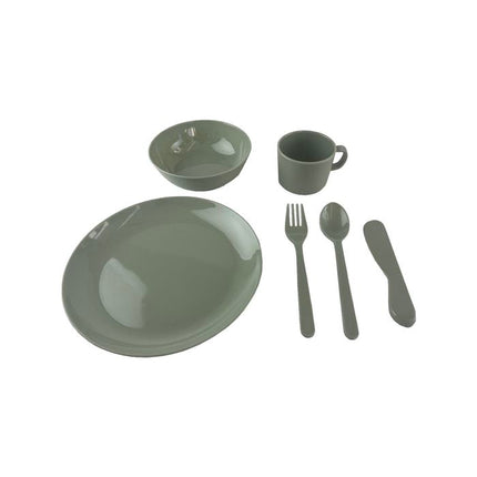 All Set 6 Piece Bamboo Dinner Set for 1