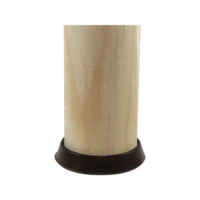 Surface Gard 44mm Brown Rubber Base Round Castor Cup - 4 Pack