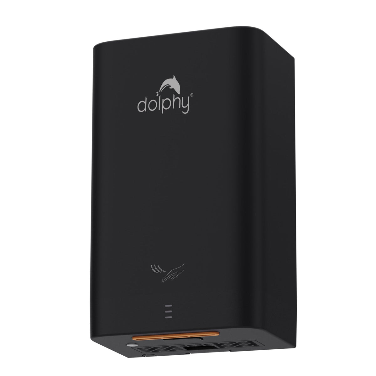 Dolphy High Speed Commercial Hand Dryer 900W – Matte Black, 82m/s Airflow, Touchless Infrared Sensor, IP24 Rated Ultra-Slim Design for Offices & Retail