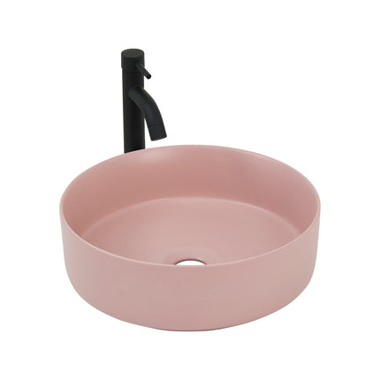 CIBO Pale Pink Round Thin Edge Ceramic Basin