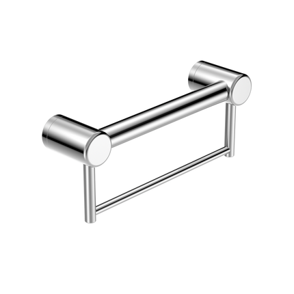 Nero Mecca Care 32mm Grab Rail With Towel Holder 300mm Chrome