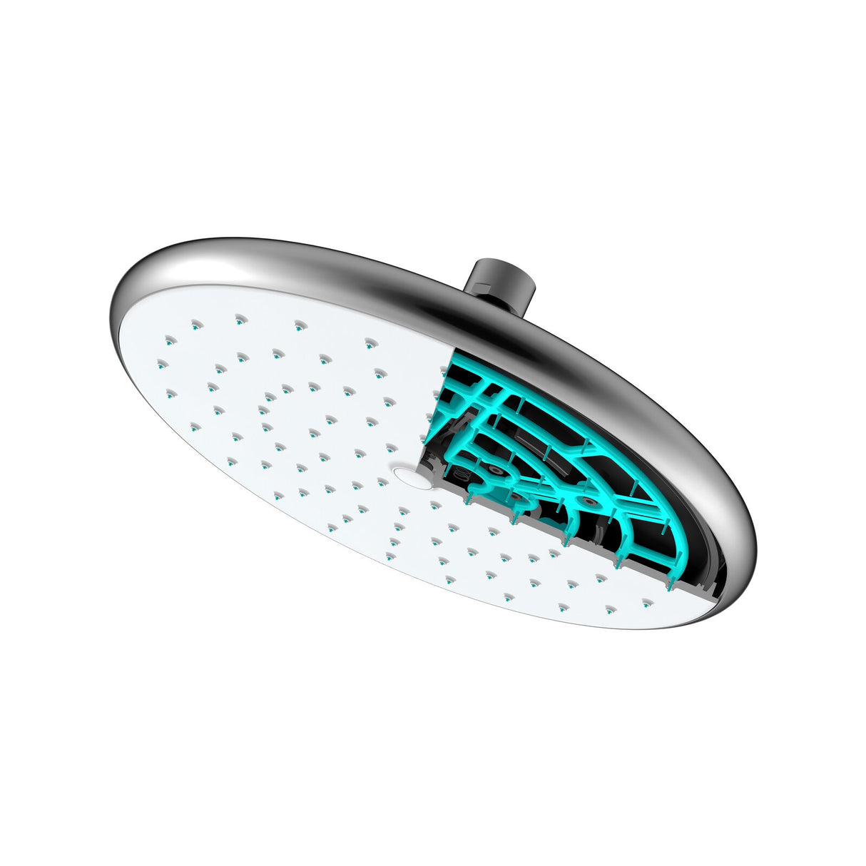 Revolution Chrome Self Cleaning Overhead Rain Shower And Arm WELS 3 Star 8L/min