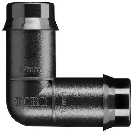 Toro 19mm Single Poly Barbed Elbow