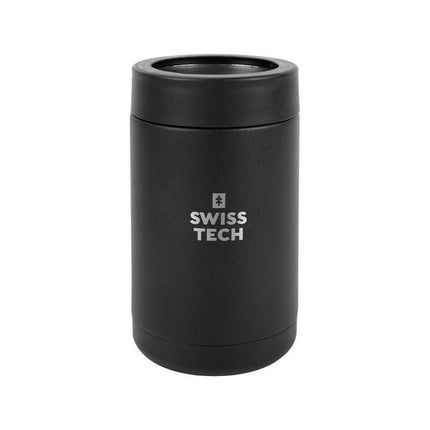 SWISS+TECH Black Stainless Steel Insulated Universal Drinks Cooler