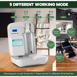 Dolphy Essential Oil Diffuser Dispenser with Bluetooth Control – 400 mL Capacity, Low-Noise Automatic Scent Machine with Light Sensor for Large Commercial Spaces – White