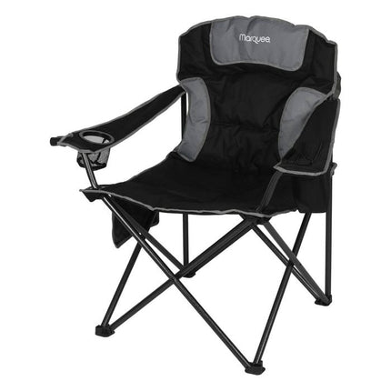 Marquee 130kg Black King Camping Chair