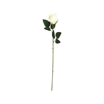 50cm White Rose Bud Artificial Flower