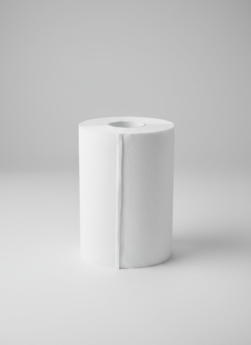 Dolphy Recyclable Hand Towel – 1-Ply Roll Towel, 80M per Roll, 16 Rolls/Carton – Sustainable Paper Towels for Offices, Restaurants, Schools & Healthcare