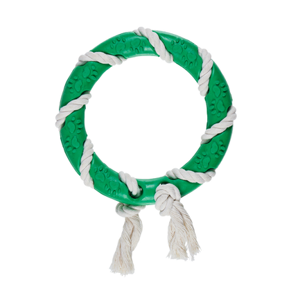 Happy Tails Eco Rope And Rubber Ring Toy