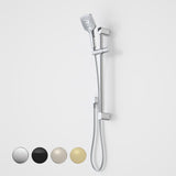 Caroma Brushed Nickel Luna Multi-Function Rail Shower WELS 5 Star 6L/min