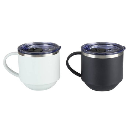 Marquee 330ml Stainless Steel Insulated Stackable Mugs - 2 Pack