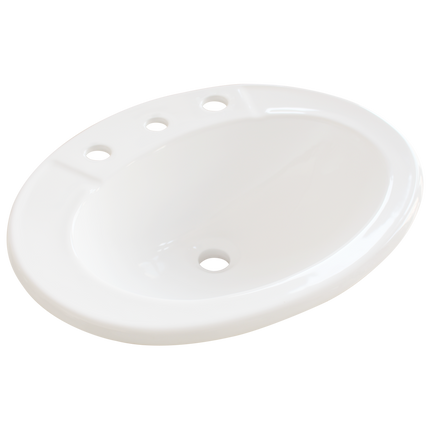 Estilo Allana Vitreous China Drop-In Basin - 3 Tap Hole