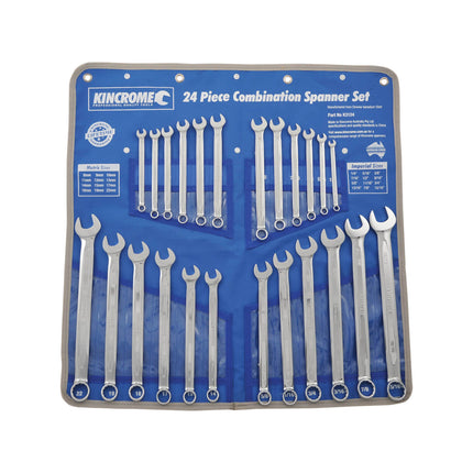 Kincrome 24 Piece Metric & Imperial Combination Spanner Set