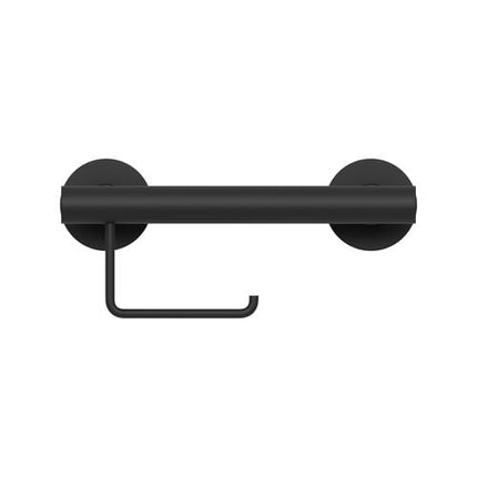 Evekare Black Toilet Roll Holder Grab Rail