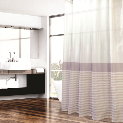 Barelli Shower Curtain 180cm x 210mm Seasonal Striped Polyester 75gsm