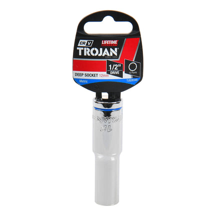 Trojan 12mm Deep Socket 1/2" Drive