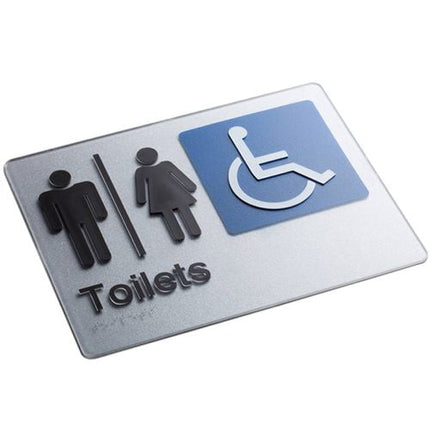 Sandleford 180 x 235mm MFD Toilet Braille Sign