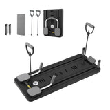 Everfit Pilates Board Foldable Reformer Multi Functional Exercise Trainer Black