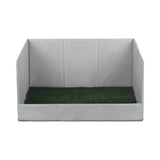 Prime Turf Foldable Dog Grass Potty Pad High Wall Tray for Apartment Balcony RV travel L.