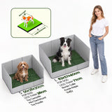 Prime Turf Foldable Dog Grass Potty Pad High Wall Tray for Apartment Balcony RV travel.