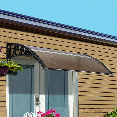 Instahut brown window door awning, 0.8mx1m.