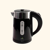 Dolphy 600ml Electric Kettle – Compact Black Stainless Steel, Fast Boil, Auto Shut-Off, 360 Swivel Base for Tea & Coffee