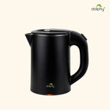 Dolphy 800ml Electric Kettle – Matte Black, Quick Boil, Auto Shut-Off, Stainless Steel, Compact Hot Water Boiler for Tea & Coffee