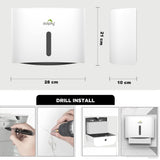 Dolphy Secure Lock ABS Hand Paper Towel Dispenser – White, Wall Mounted for M-Fold & Z-Fold Towels