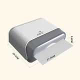 Dolphy Multifold ABS Paper Towel Dispenser – White, Lockable Wall Mount for M-Fold and Z-Fold Towels