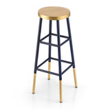 Artiss navy bar stools, easy to assemble.