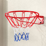 Everfit 45cm basketball ring with net, red.