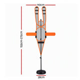 Basketball Defender Dummy 155-275cm Adjustable Shooting Passing Training Mannequin Black Orange.