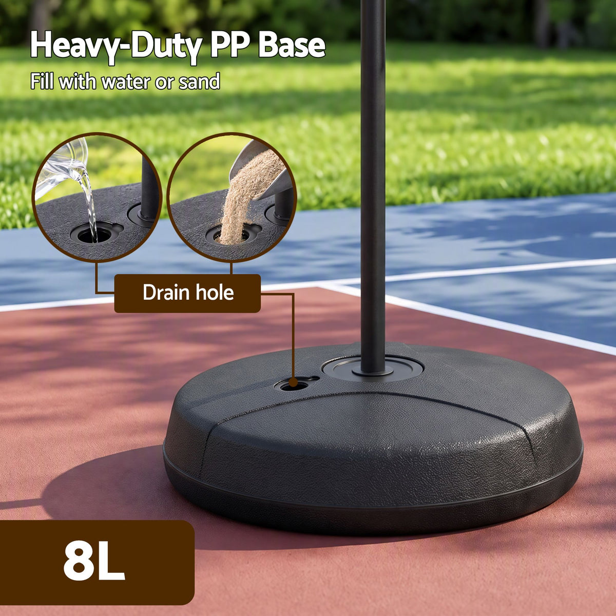 Basketball Defender Dummy 155-275cm Adjustable Shooting Passing Training Mannequin Black Orange.