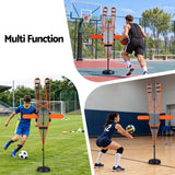 Basketball Defender Dummy 155-275cm Adjustable Shooting Passing Training Mannequin Black Orange.