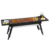 Grillz Charcoal BBQ Grill Smoker Portable Barbecue Outdoor Foldable Camping.